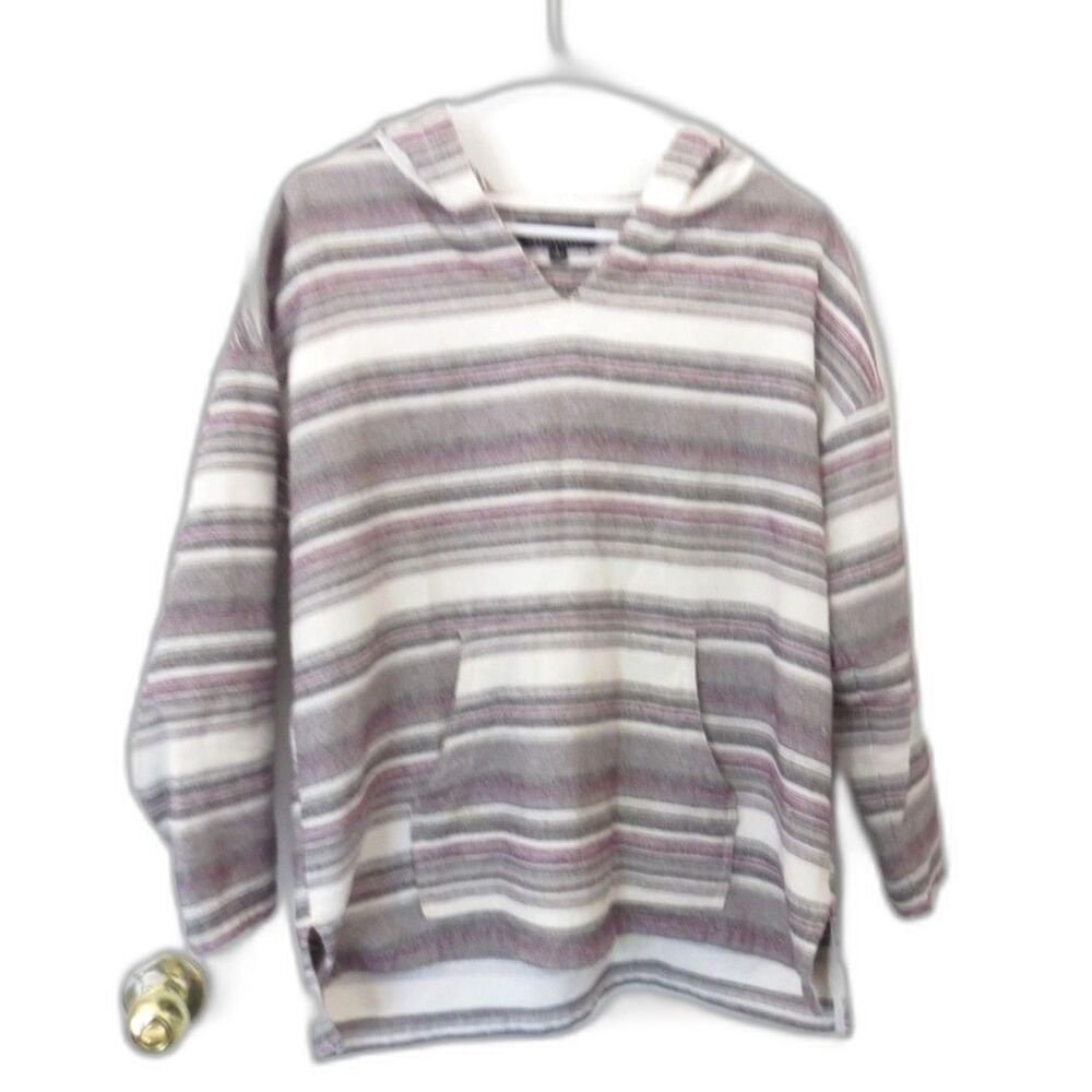 North River Outfitters Womens Baja Pullover Hoodie Striped L EUC - Picture 5 of 11